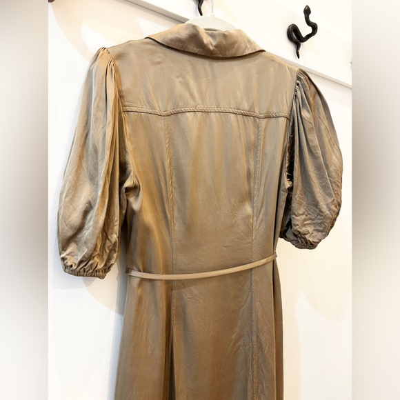 & Other Stories Belted Puff Sleeve Midi Dress - Picture 10 of 12